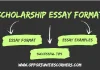 Scholarship Essay Format