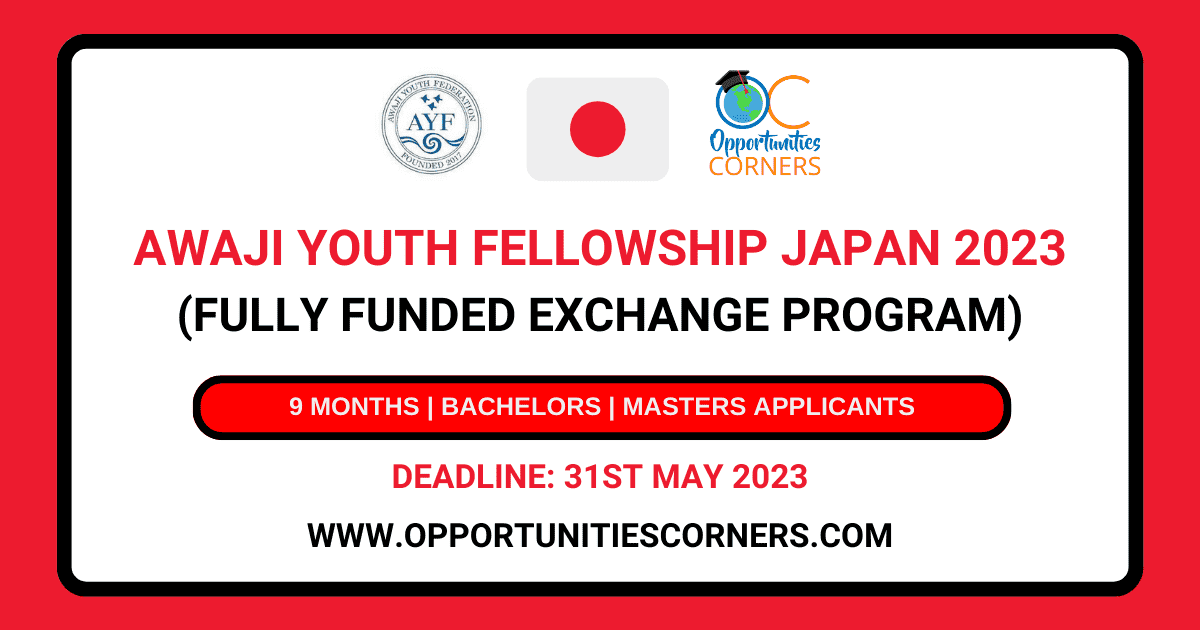Awaji Youth Federation Fellowship 2023 (Fully Funded Trip to Japan)