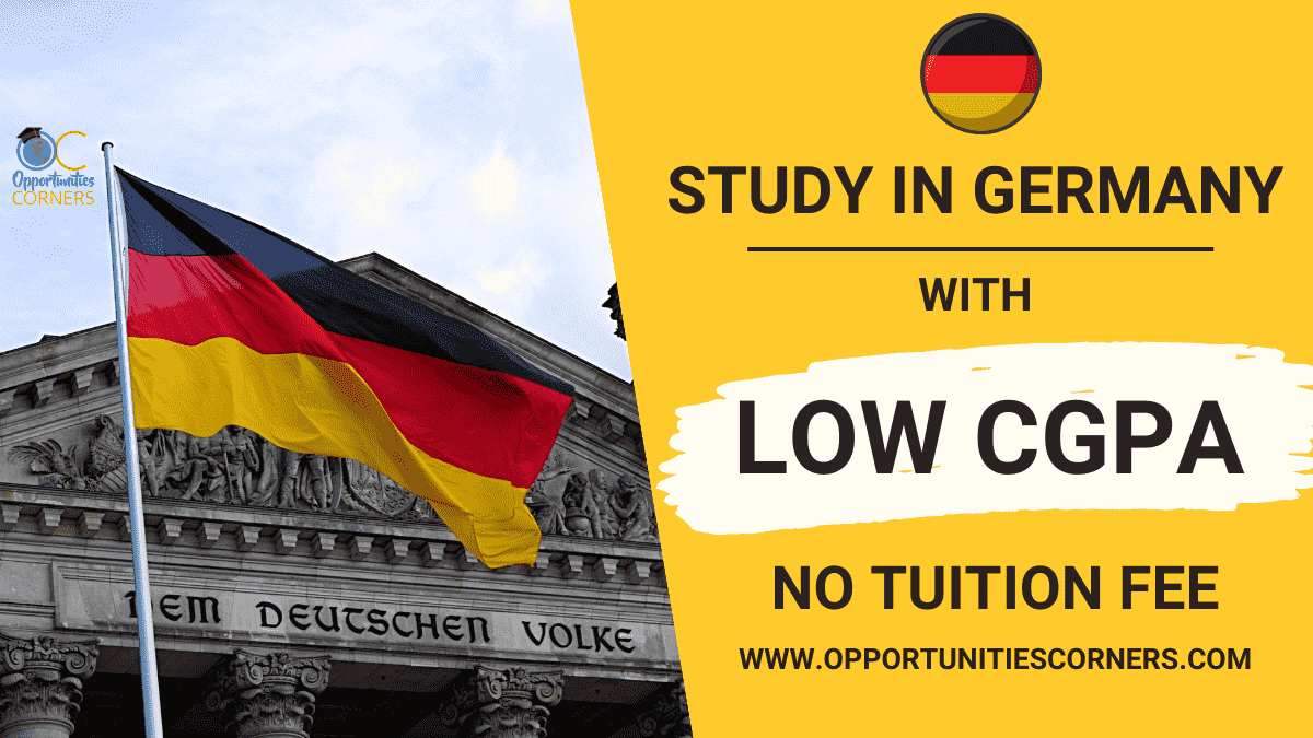 Study in Germany With LOW CGPA in 2024 (No Tuition Fee)