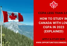 Study in Canada With LOW CGPA in 2023