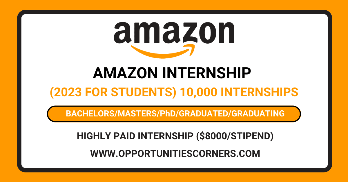 Amazon Internship 2023 For Students (Paid Internship)