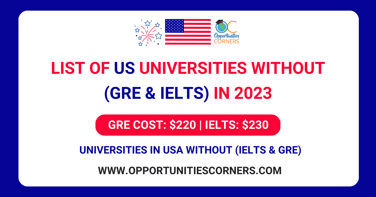 phd in usa without gre and ielts