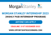 Morgan Stanley Internship Program 2023