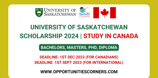 University of Saskatchewan Scholarship 2024