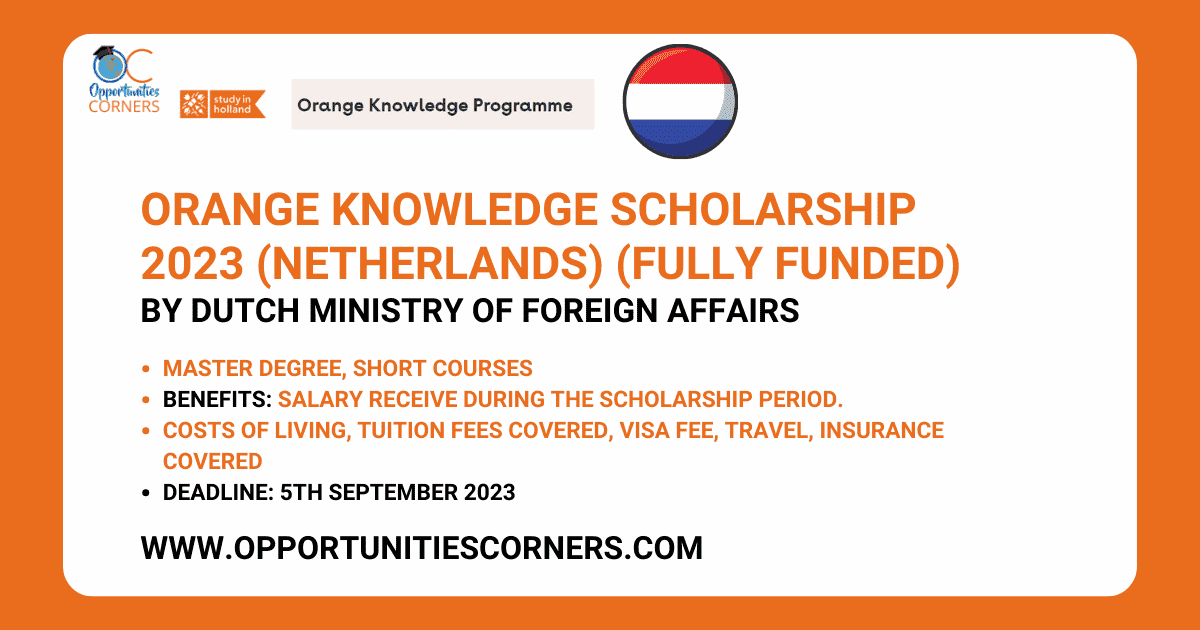 Orange Knowledge Scholarship 2023 (Fully Funded)