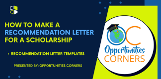 How to Make a Recommendation Letter for a Scholarship
