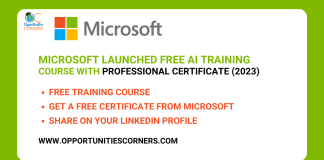Microsoft Free AI Training Course With Professional Certificate (2023)