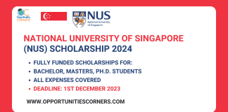 NUS Singapore Scholarship 2024
