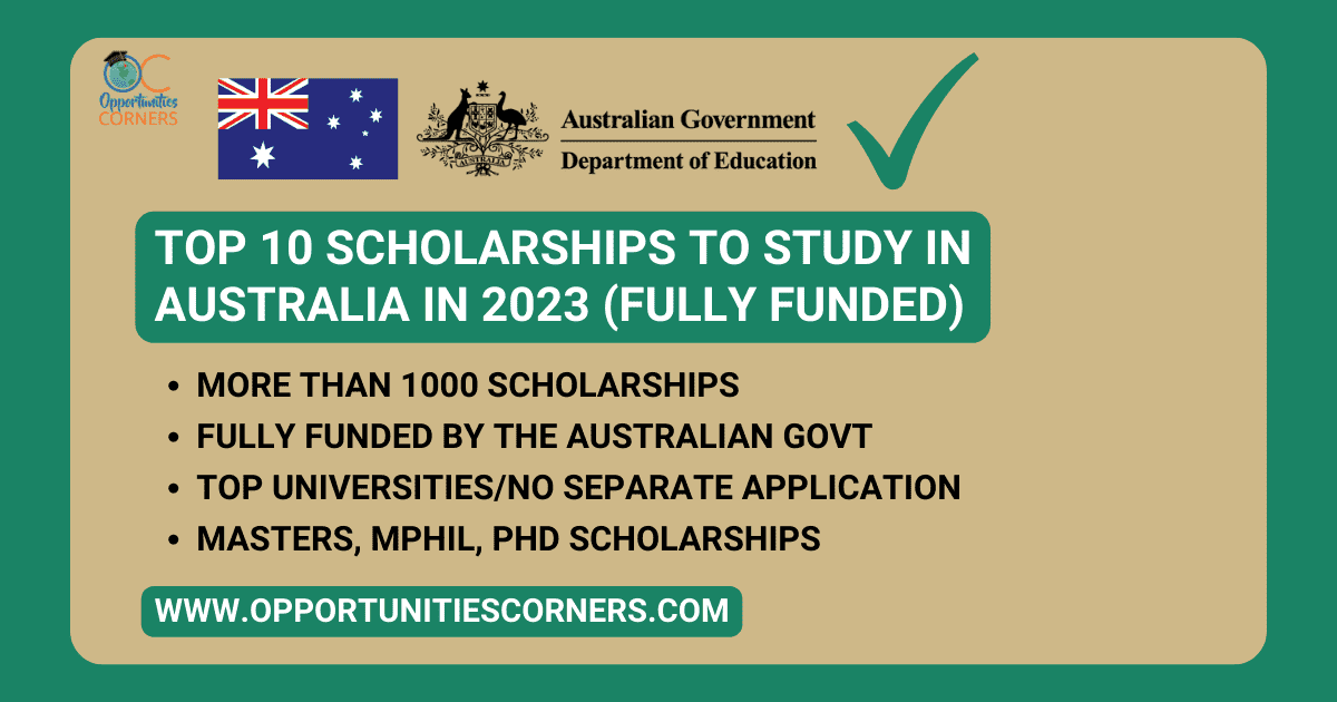 Top 10 Scholarships to Study in Australia in 2023 (Fully Funded ...