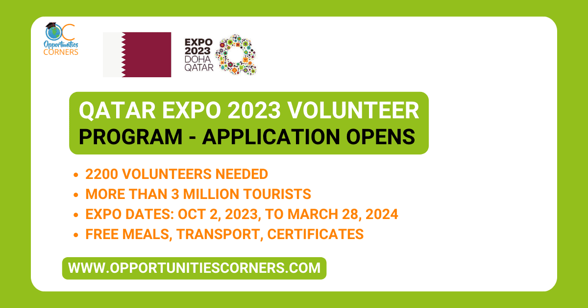 Qatar Expo 2023 Volunteer Program Public Health Jobs Public Health Jobs