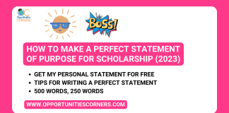 How to Make a Perfect Statement of Purpose for Scholarship (2023)