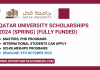 Qatar University Scholarships 2024