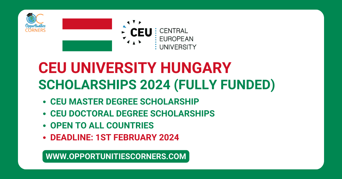 CEU University Hungary Scholarships 2024 (Fully Funded) Public Health
