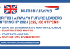 British Airways Future Leaders Internship 2024