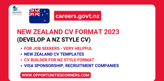 New Zealand CV Format 2023