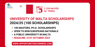 University of Malta Scholarships 2024