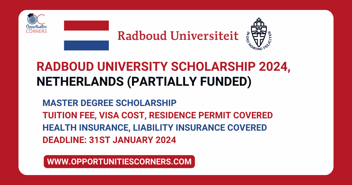 Radboud University Scholarship 2024, Netherlands (Funded)