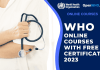 WHO Online Courses With Free Certificates 2023