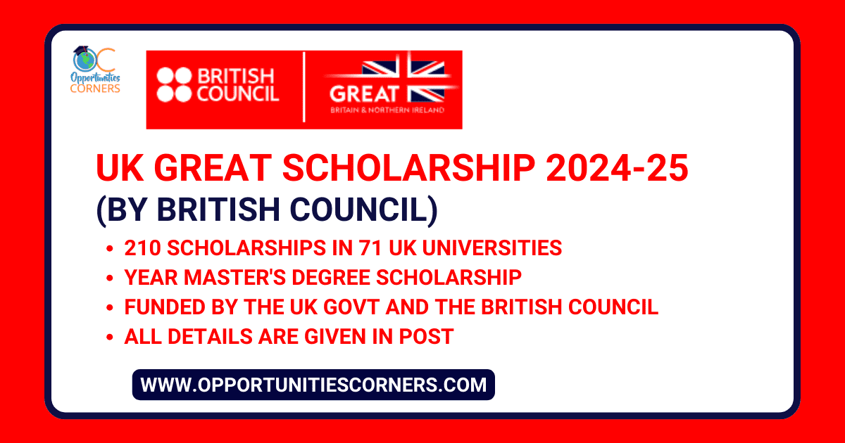 UK GREAT Scholarship 202425 by British Council Public Health Jobs