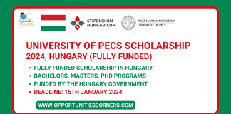 University of Pecs Scholarship 2024, Hungary (Fully Funded) University of Pecs Scholarship 2024