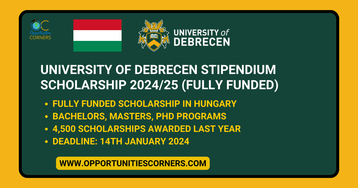 University of Debrecen Stipendium Hungaricum Scholarship 2024