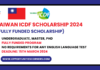 Taiwan ICDF Scholarship 2024