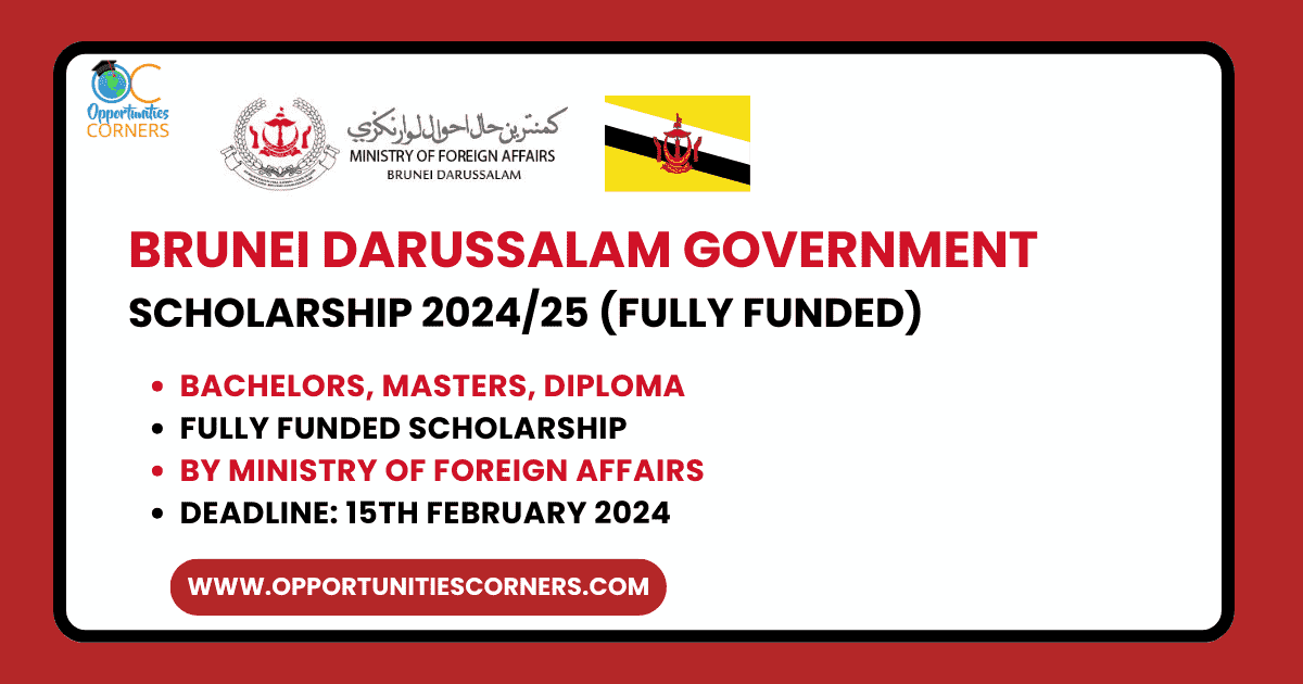 Brunei Darussalam Government Scholarship 2024/25 (BDGS)