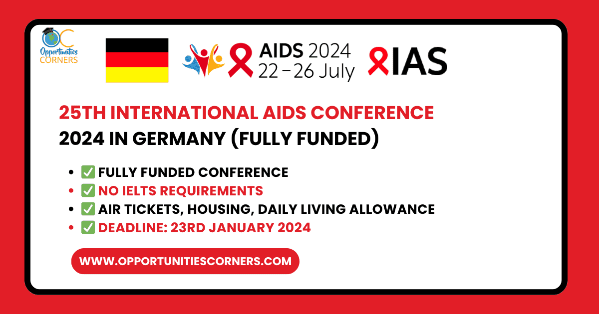 25th International AIDS Conference 2024 in Germany (Fully Funded) Top