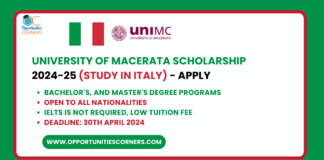 University of Macerata Scholarship 2024
