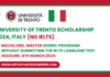 University of Trento Scholarship 2024