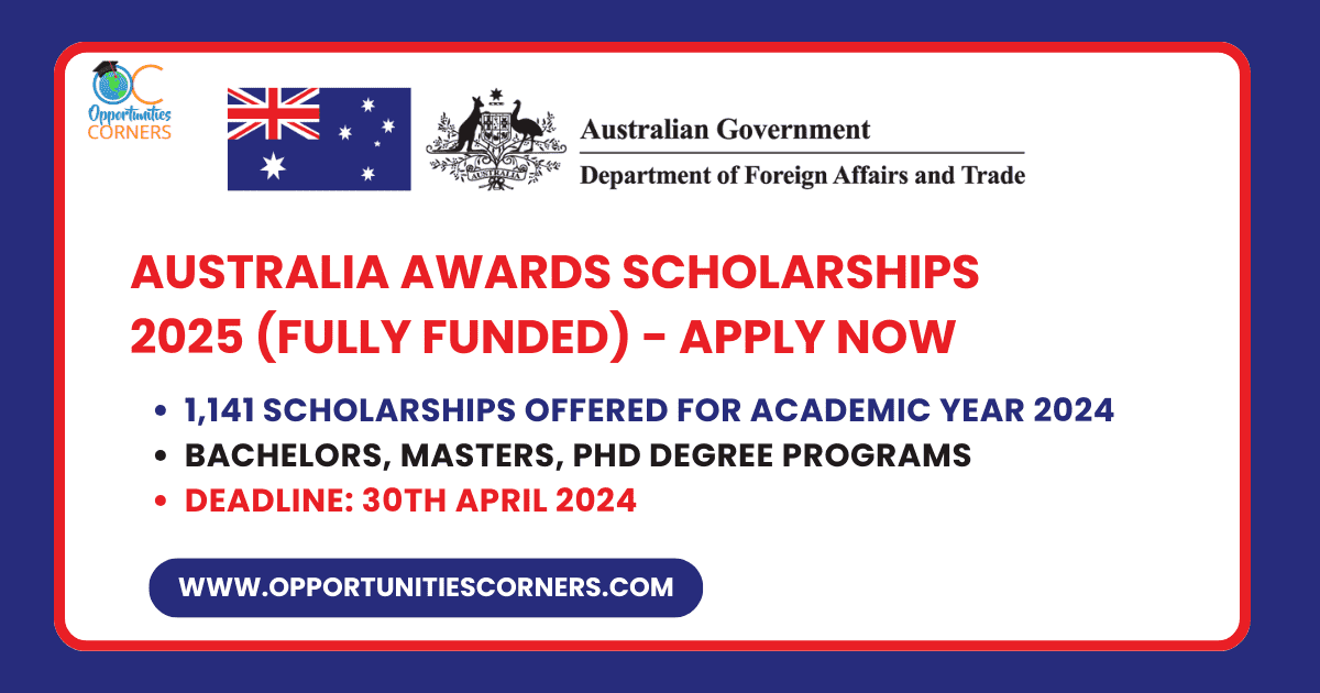 Australia Awards Scholarships 2025 (Fully Funded) Apply Now