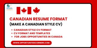 Canadian Resume Format