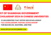 List of Shanghai Government Scholarship 2024 in Chinese Universities