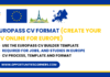 Europass CV Format