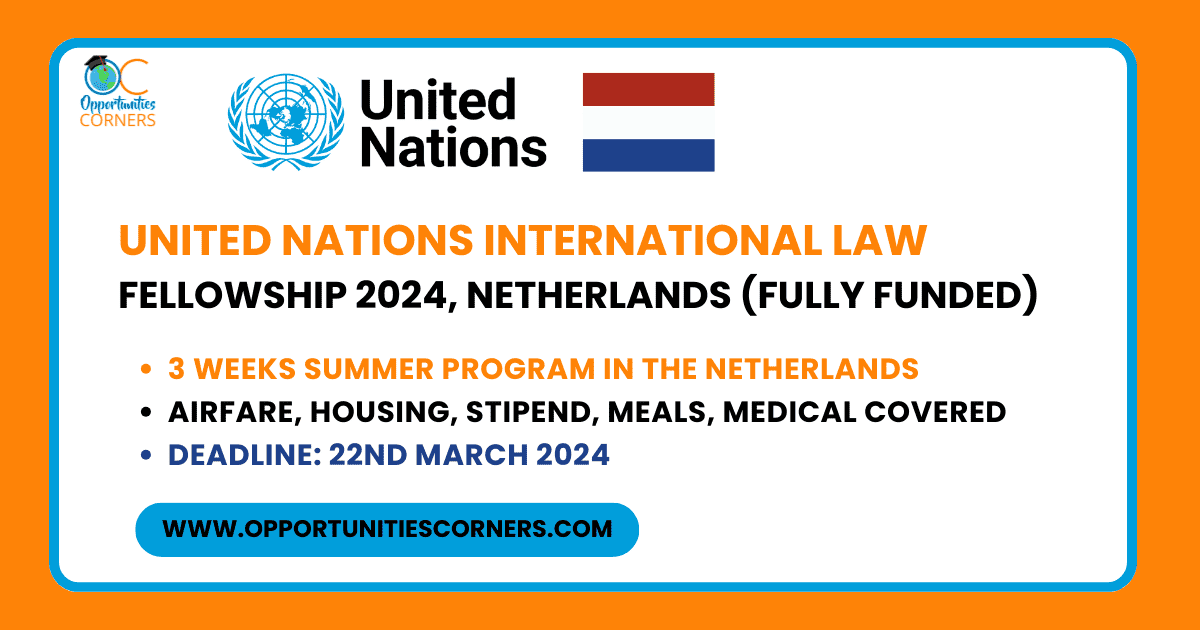 United Nations International Law Fellowship 2024 (Fully Funded)