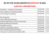 BS MS PhD Scholarships in Germany in 2024