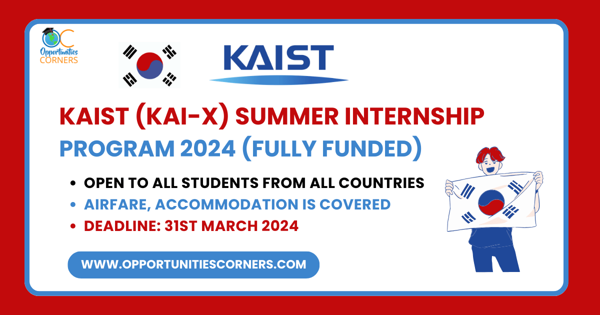 KAIST Summer Research Internship Program 2024 (Fully Funded)