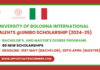 University of Bologna International Talents @Unibo Scholarship