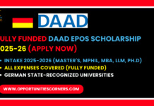 DAAD EPOS Scholarship 2027/28