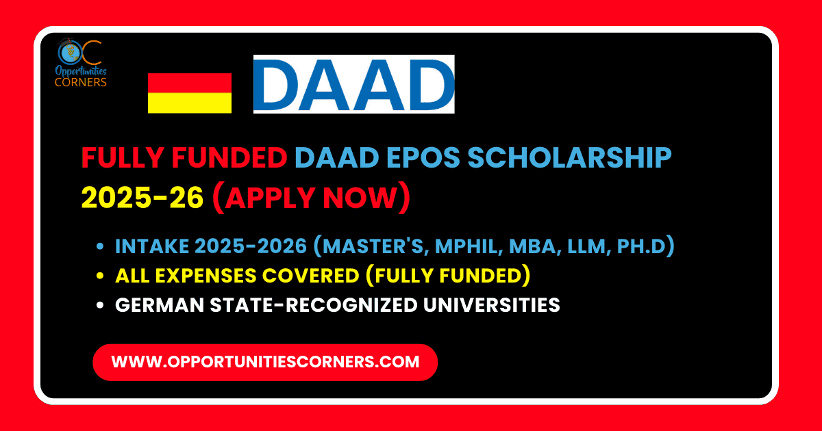 Fully Funded DAAD EPOS Scholarship 2025-26 (Apply Now)
