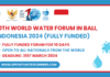 10th World Water Forum in Bali