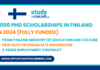 Fully Funded PhD Scholarships in Finland in 2024