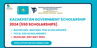 Kazakhstan Government Scholarship 2024