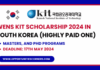 WENS KIT Scholarship 2024 in South Korea