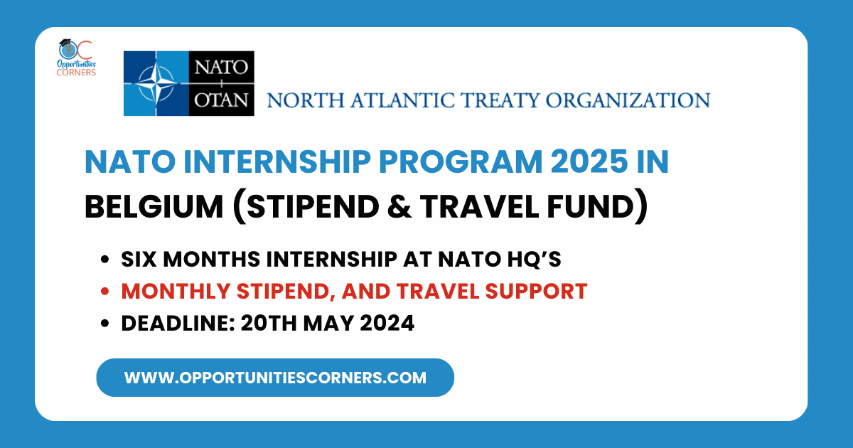 NATO Internship Program 2025 in Belgium (Stipend & Travel Fund)