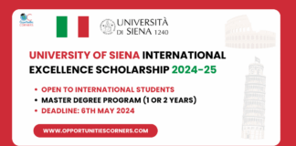 University of Siena International Excellence Scholarship