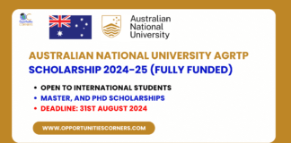 Australian National University AGRTP Scholarship