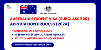 Australia Student Visa (Subclass 500) Application Process