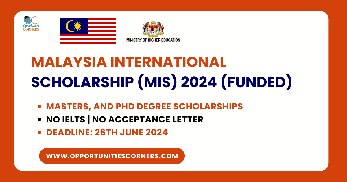 Malaysia International Scholarship (MIS) 2024 (Funded)