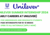 Unilever Summer Internship 2024